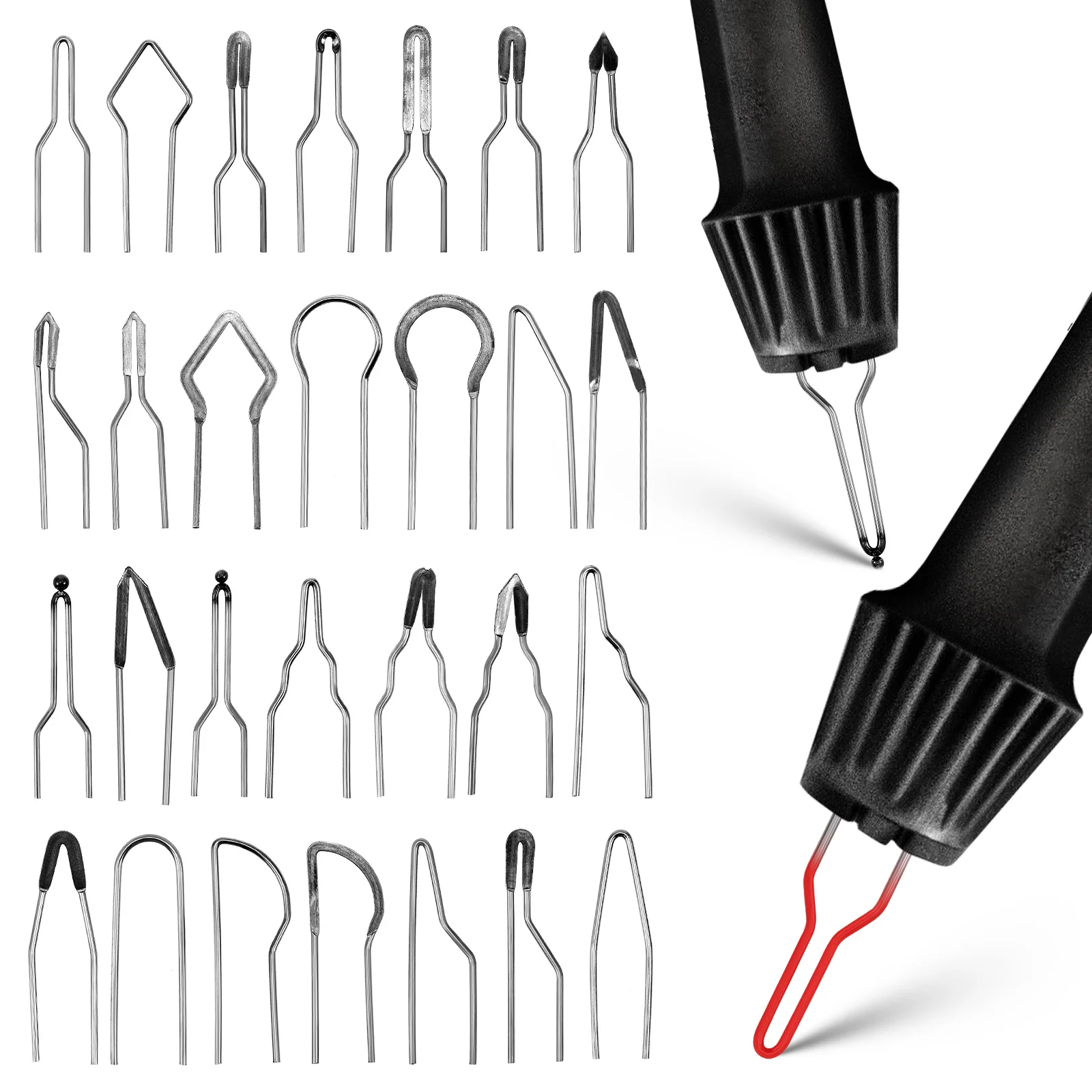 

30pcs High Impedance Wood Burning Pen Tips Wire Chrome Nickel Heat Resistant Soldering Iron Craft Tool Kit Plastic H