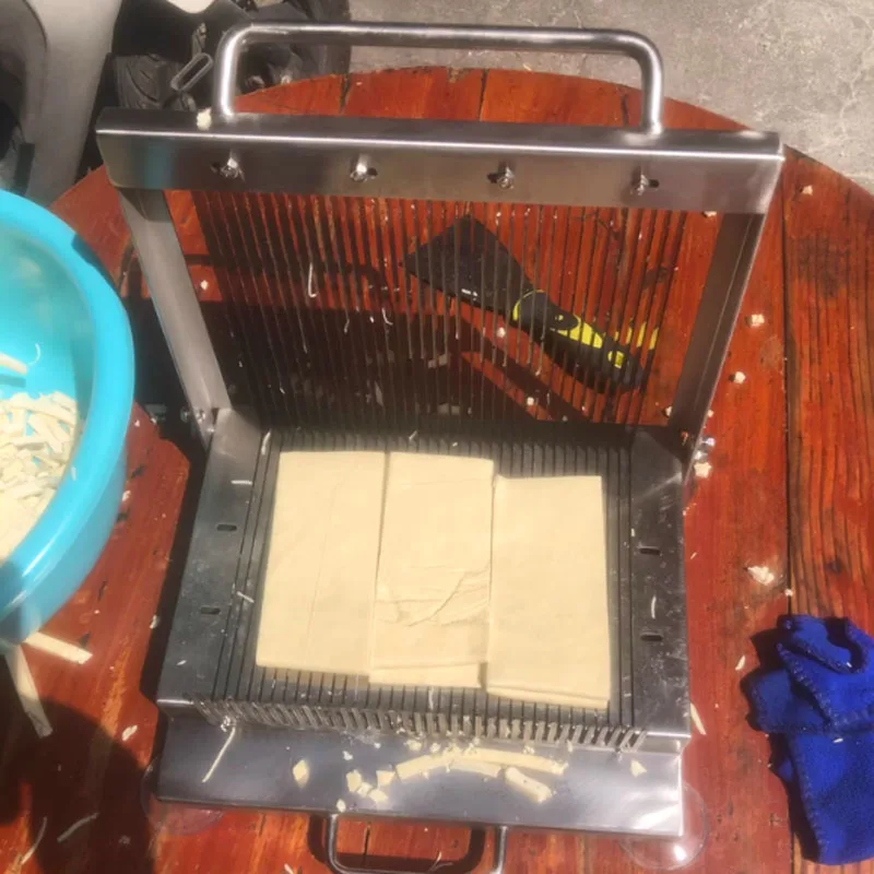 LXT Handpresse Edelstahl Bananenschneider Weiche Obst Gemüse Wurst Slicer Mittagessen Fleisch Slicer Konjac Tofu Cutter Maschine