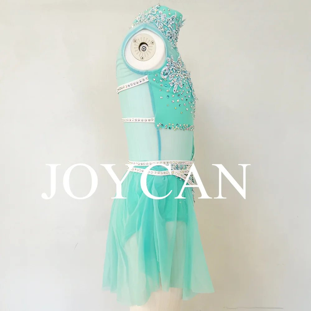 JoyCan فستان رقص غنائي الفيروز ملابس رقص الجاز القطب الرقص ملابس فتاة أداء التدريب