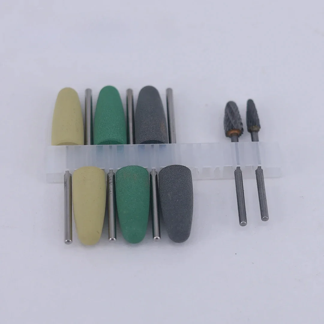 8Pcs/set HP Dentas Resins Base Acrylic Polishing Burs Kit Drill Polisher Rotary Dentista Tool Dentals Lab Instrument dentista