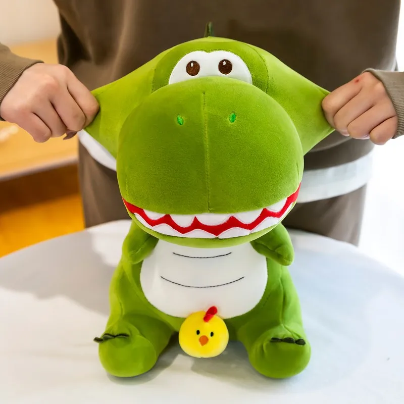 Domme Kip Dinosaurus Kussens Kawaii Knuffels Schattige Knuffels Zachte Dieren Knuffels Voor Meisjes Kids Kussen Birthyday Cadeau