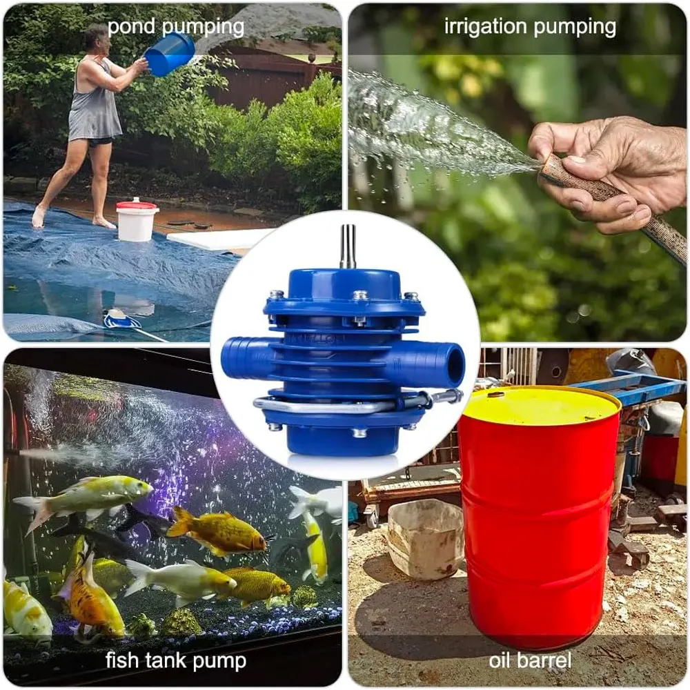 Binoax Hand Drill Water Pump Mini Self-Priming Pump Heavy Duty Electric Centrifugal Pump