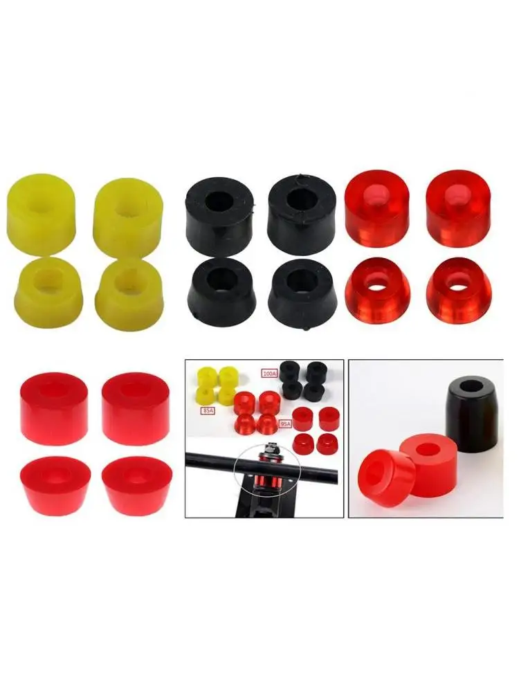 Douille de camion de Skateboard, Tube de Pivot Longboard de remplacement, tasse de Pivot antichoc, accessoires de Skateboard Standard 85A 95A 100A 4 pièces
