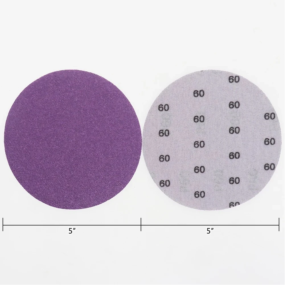 

Sandpaper Sanding Discs 5 Inch 60-1000 Grit Anti-static So It Will Not Fall Apart Good Flexibility Homogeneously