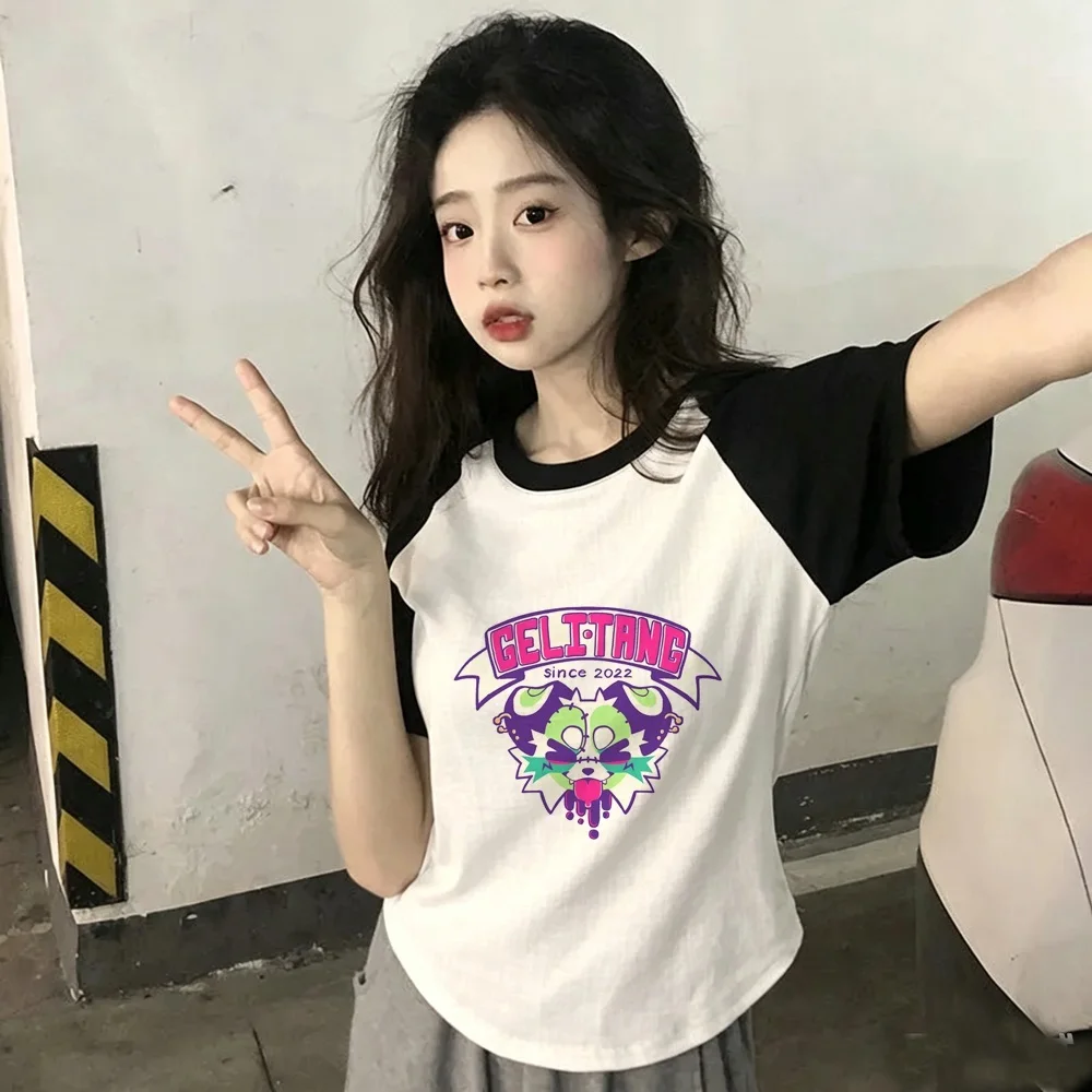 Furry t shirt female graphic streetwear cheap funny goth t-shirt emo cutecore 2000s