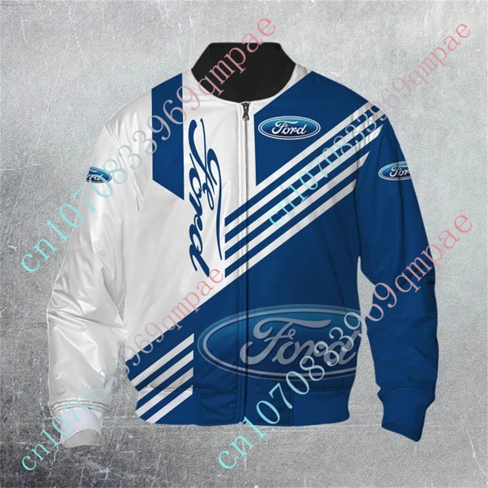 

Ford Clothing Jackets For Men Techwear Baseball Uniform Bomber Jacket Thick Coats Harajuku Parkas Windbreaker Custom Logo