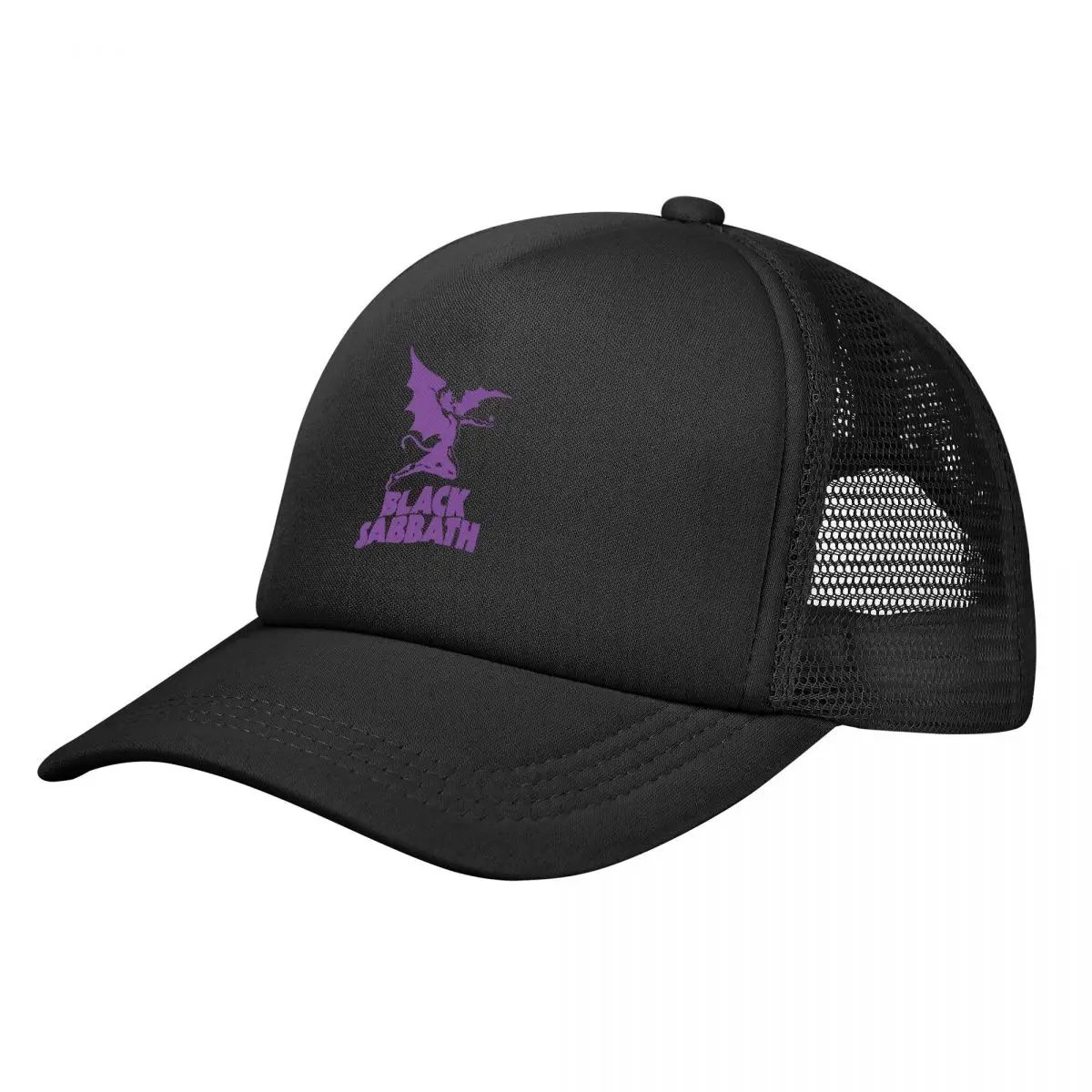 Adult Members Of Black Trucker Cap Hip-Hop Mesh Baseball Caps Black Rock Band Sabbaths Hats Sun Caps Adjustable Golf Hats Summer