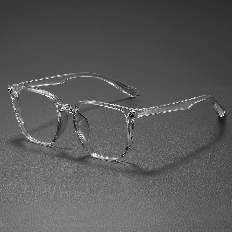 New Temperament Anti Blue Light Glasses Large Frame Flat Light Eye Protection Glasses Neutral Decorative Glasses