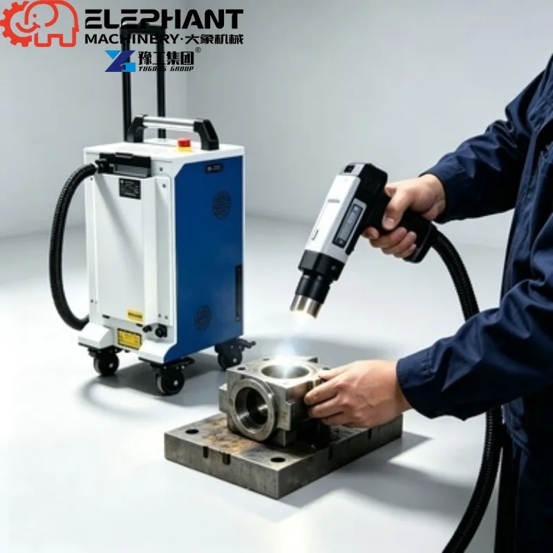 Handheld Mini Fiber Pulse Laser Cleaning Machine For Metal Stone Wood Rust Paint And Graffiti Removal