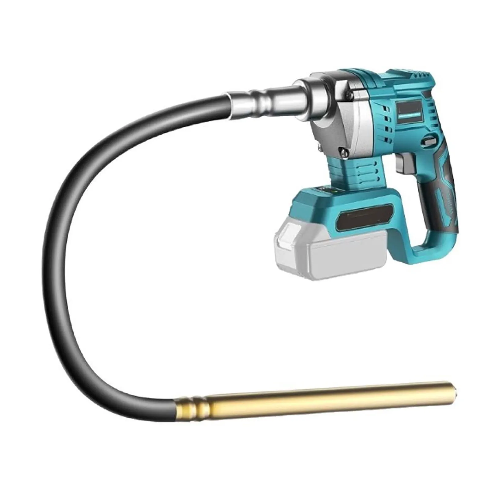 Electric Concrete Vibrator 18V Battery Powered Copper Motor 600W Electric Concrete Vibrating Tool Versatile for Bubble Removal