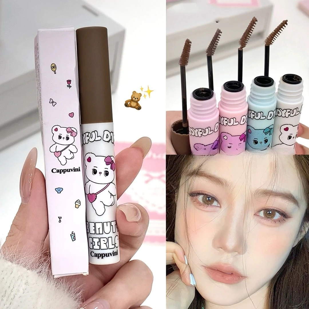 Tinted Matte Brow Mascara Light Brow Natural Fluffy Hair Like Finish Waterproof Smudge Resistant Ultra Hold