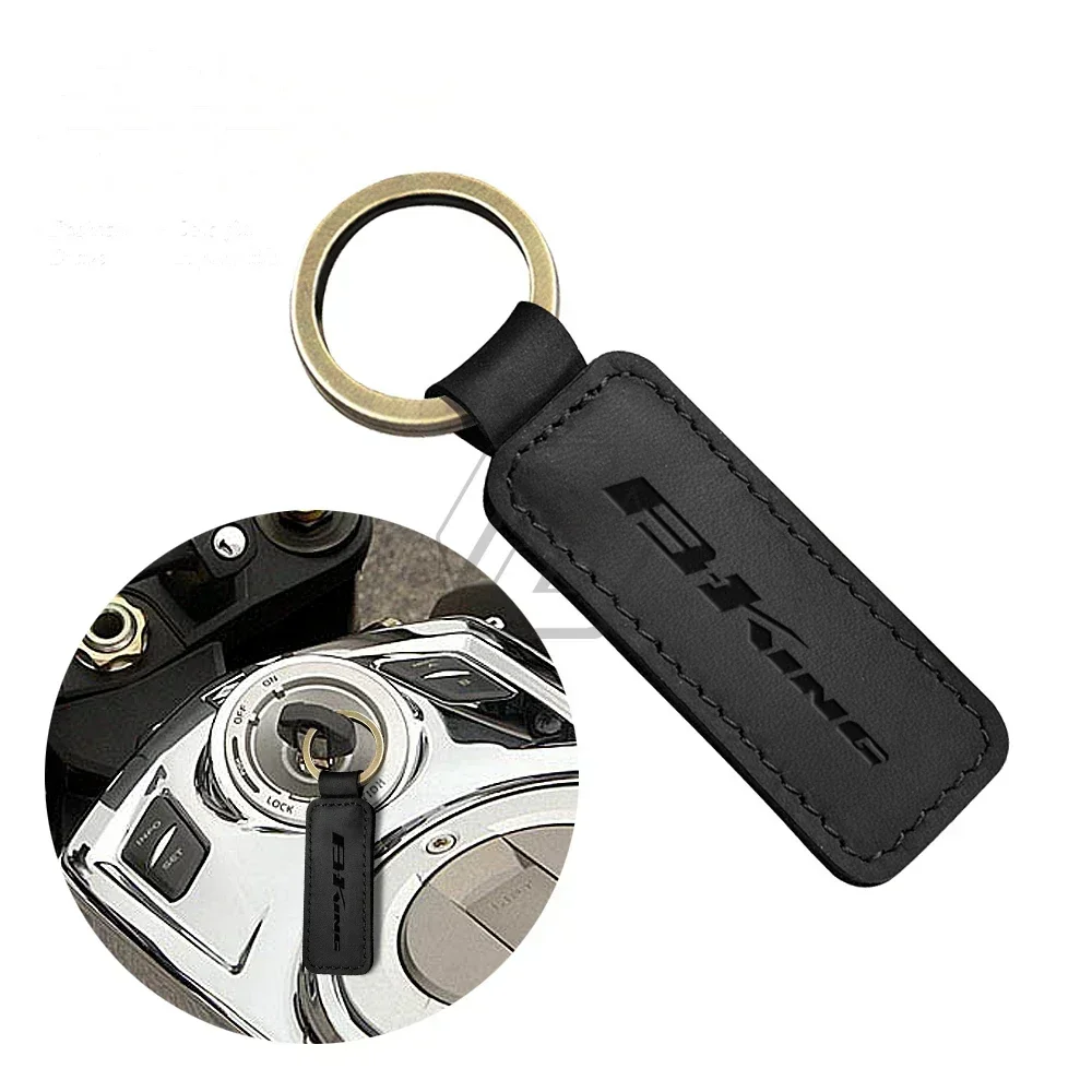 สําหรับ Suzuki B-King 400 600 1340 รถจักรยานยนต์รถจักรยานยนต์ Cowhide พวงกุญแจ Key Ring Case