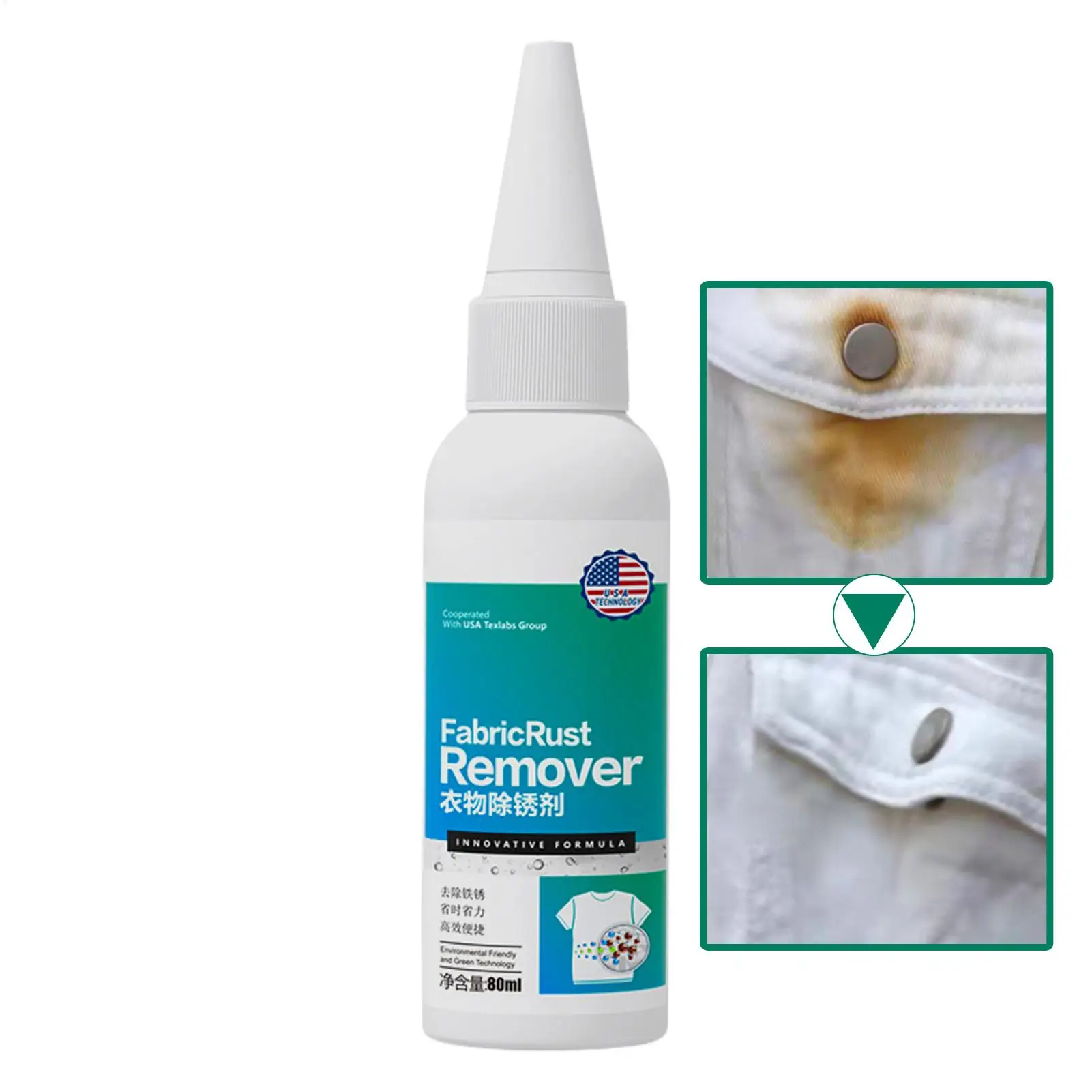 Fabric Rust Cleaner Professional Multifunctional Stains Remover Cleaning Liquid Laundry Cleaner Solution Convenient Clothing