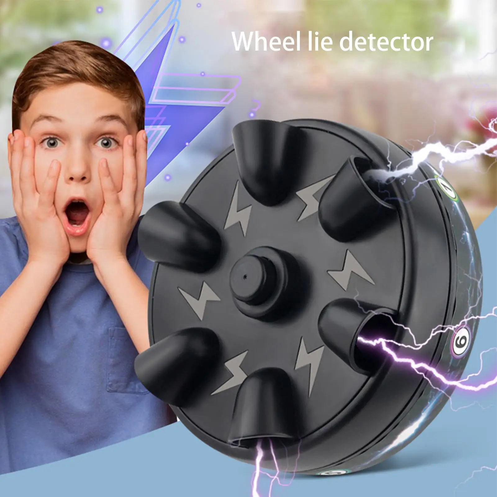 Shocking Roulette Lie Detecto For Kids Adults Electric P olygraph Test Finger Toy Party Game Parent-child Interaction Funny Toys