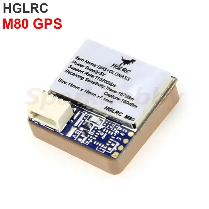 HGLRC M80 GPS Module with GLONASS / GALILEO / QZSS / SBAS / BDS Spare Part 5V 9.4g For FPV Racing Drone Multirotor RC Quadcopter