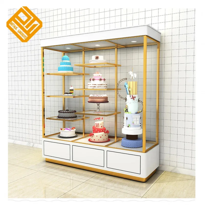 custom.Fixture Cake Cabinet Display Stand Multi Layer Sweet Bread Rack 6