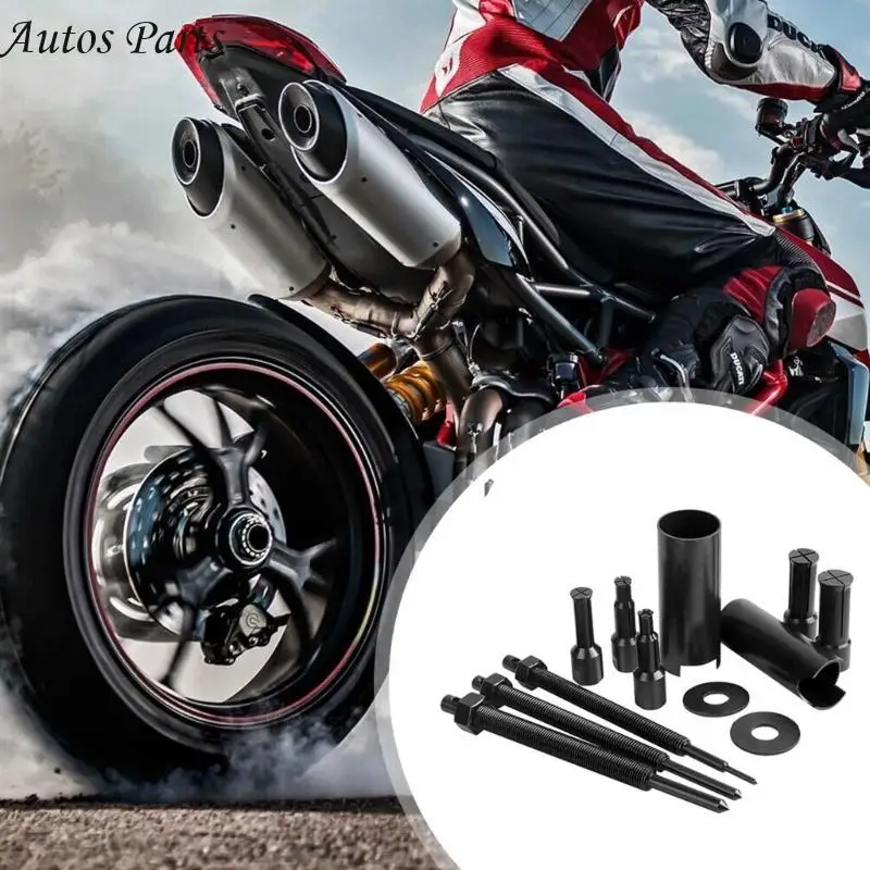

57BA 12pcs Motorcycle Inner Bearing Removal Tool Set Carbon Steel Bearing Extractor