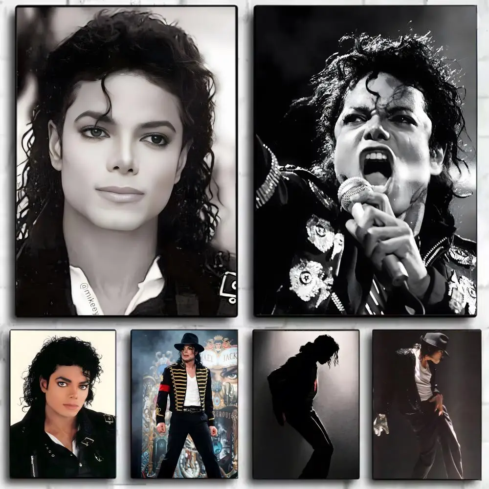 m-Michael j-Jackson Singer Iconic Poster Wall Art Print Poster Decorative Mural Home Decor Gift Unframed