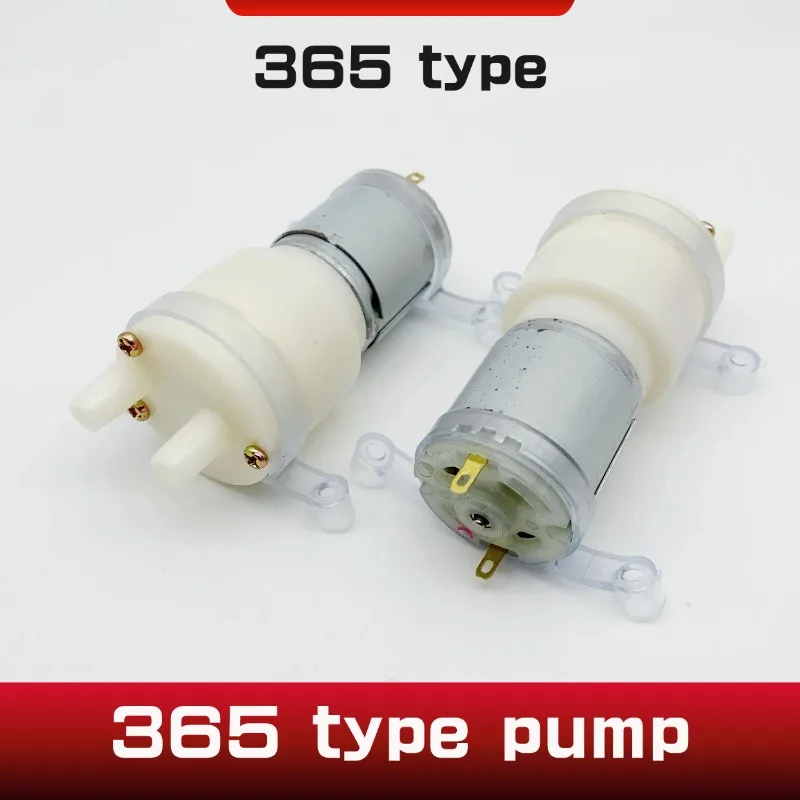 Micro Water Pump 365 Motor DC 12V Self Priming Pump Silent Electric Diaphragm Pump Large Flow 1.45L/Min ABS Food Grade