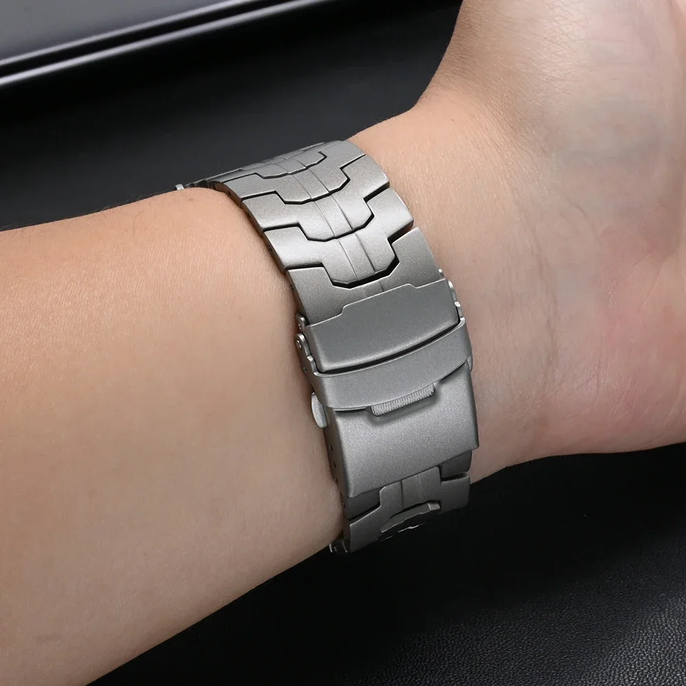 Титановый роскошный ремешок для Samsung Galaxy Watch Ultra 47 мм, ремешок для SAMSUNG ULTRA GALAXY 47 мм, мужской ремешок для часов Galaxy Ultra, браслет