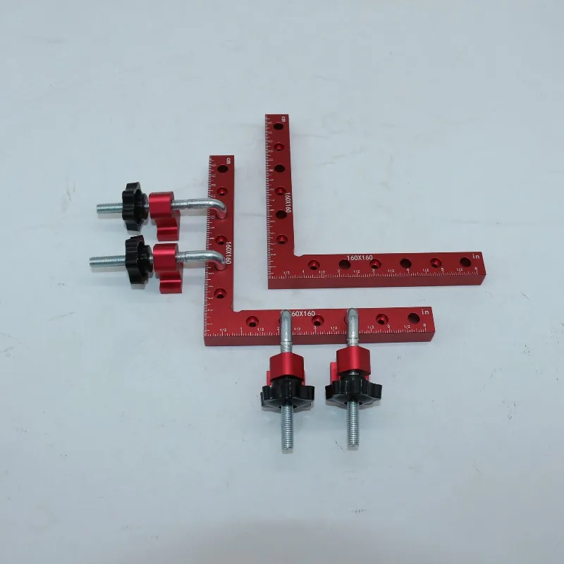 

Woodworking right-angle fixture, puzzle fixing clip 90-degree right-angle positioning ruler, aluminum alloy height ruler
