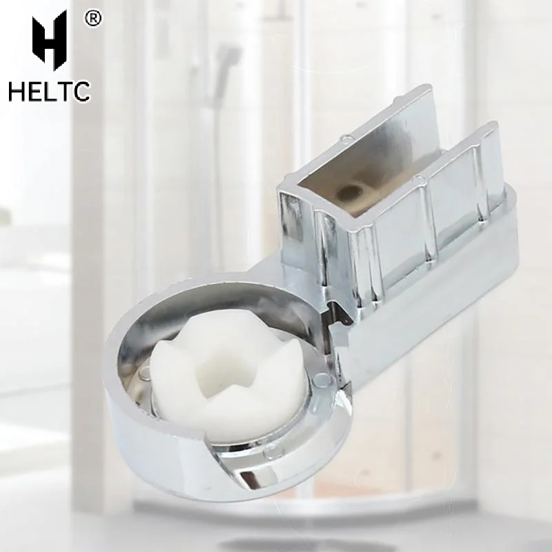 Bath Hinge Brackets For 6mm Glass Stability For Shower Screens Robust ABS Material With Chrome Designed