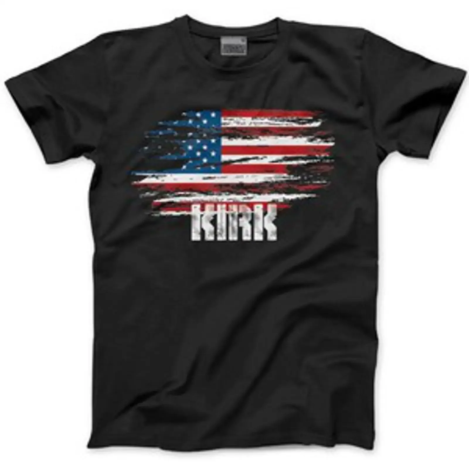 Amerikanische Flagge T Shirt Kirk Amerika Political Top Statement Patriotisch vintage Washed Versatile fashion homme Casual