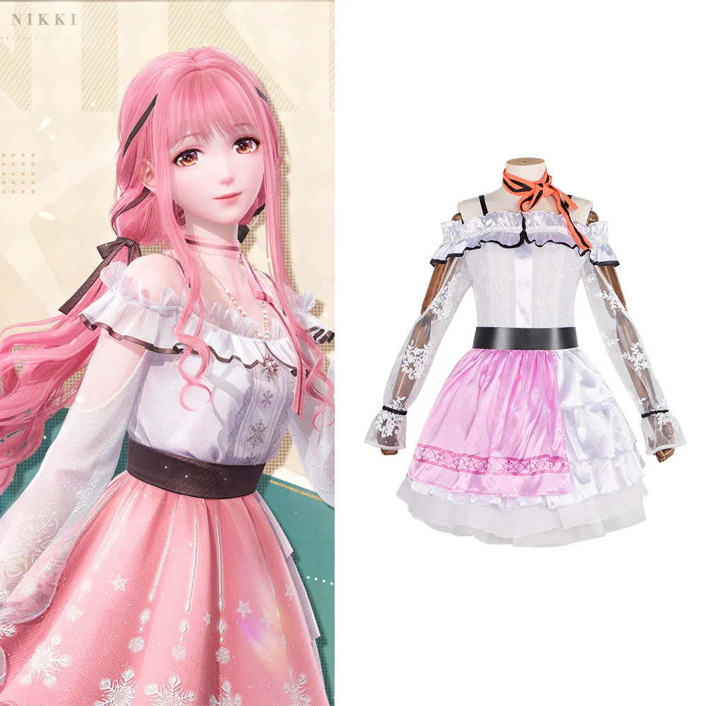 

Бесконечное теплое платье для косплея Open World X Dress-up Adventure розовое платье косплей 2D персонаж костюм для ролевых игр