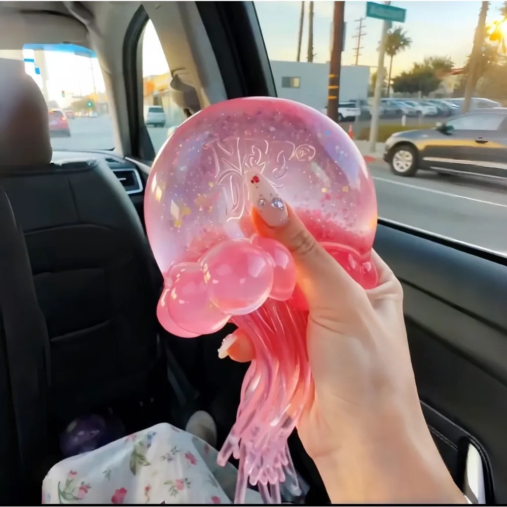 Squishies Nee Doh Jellyfish  Squish Toy Fidget Toy, Water Sensory Soft Jelly Squeeze Stress Relief Fidget Toy Squeeze Blind Box view 4