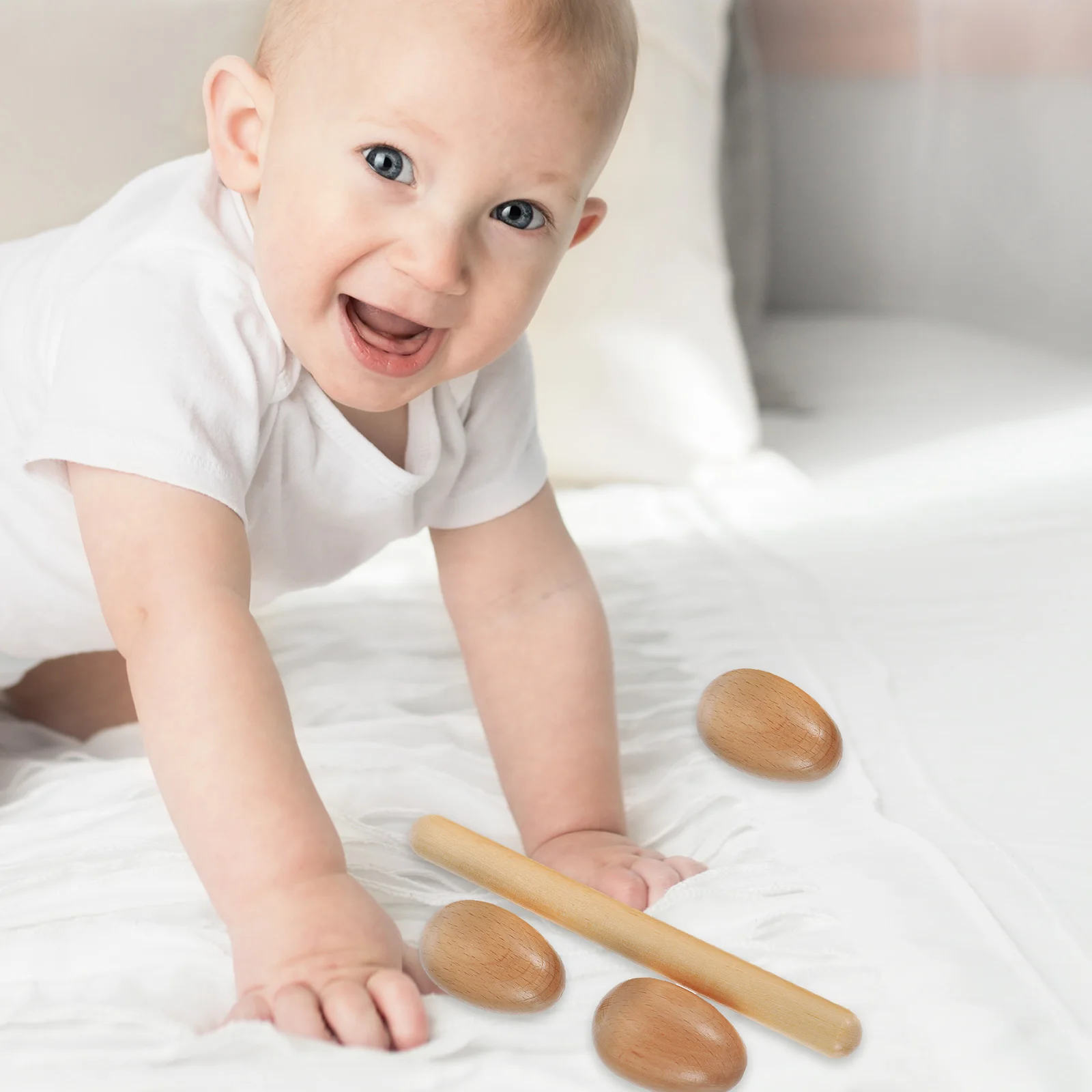 

Percussion Instrument Accessories Set Sticks Wood Hand Shakers Music Versatile Instruments Musical Manual Egg