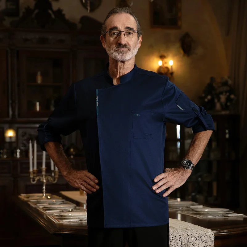 シェフ作業服長袖秋冬レストランキッチン洋食キッチンケータリング食堂ベーキングケーキパン Clothi