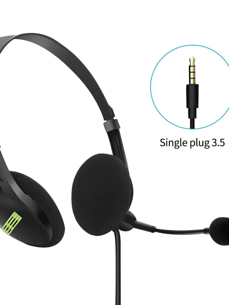 1 szt. 3.5mm mikrofon słuchawki przewodowe z redukcją szumów uniwersalny zestaw słuchawkowy na USB z mikrofonem do komputera/laptopa/komputera — zdjęcie produktu 7