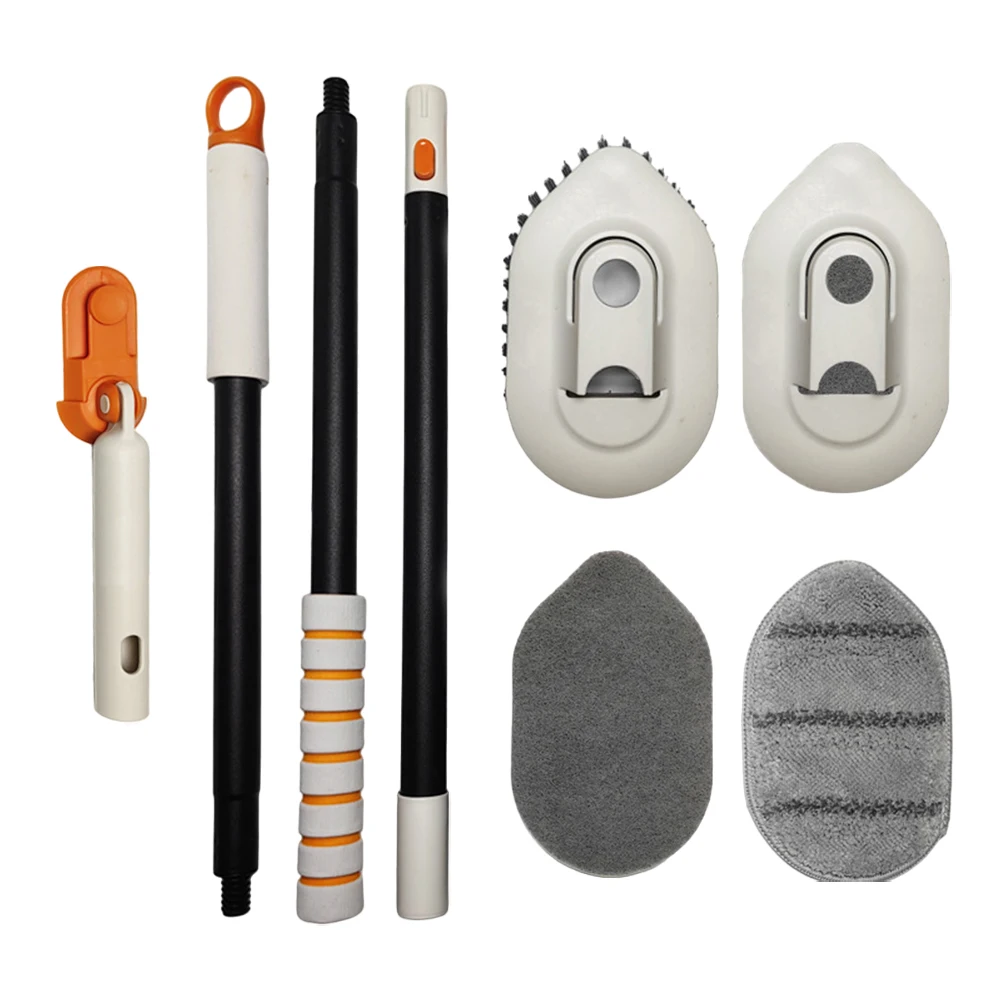 for 3in1 Rotating Floor Brush Shower Cleaning Multi-surface Cleaning Bathroom for tile Scrubber for versatile Cleaning Tool