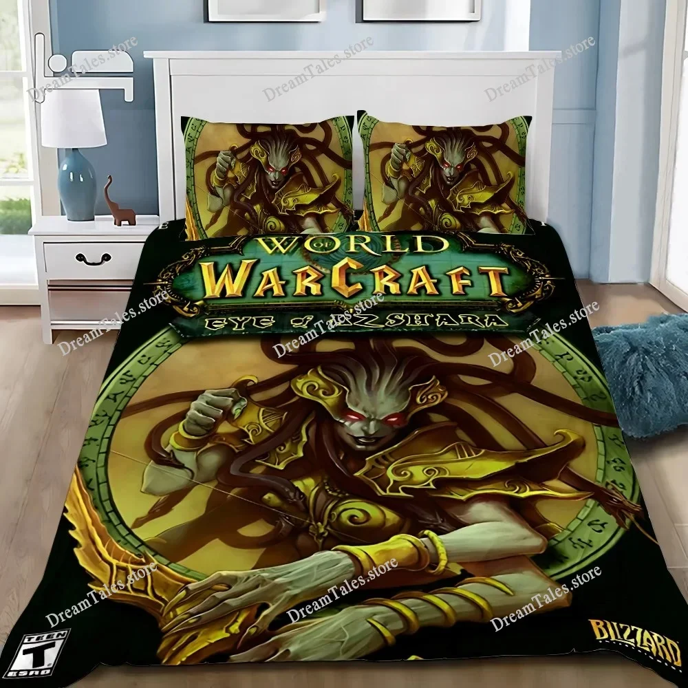 

Hot Game Worlds of Warcrafts Duvet Cover Pillowcase Bedding Set Adult Boy Girl Bedroom Decoration Children Gift Single Double741