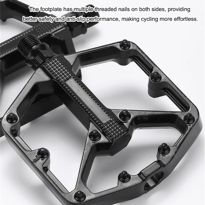 

Flat Pedal Sealed Bearing Nonslip Aluminum Alloy Bicycles Pedals Cycling Platform Pedals for Road Bike Cycling 69HD