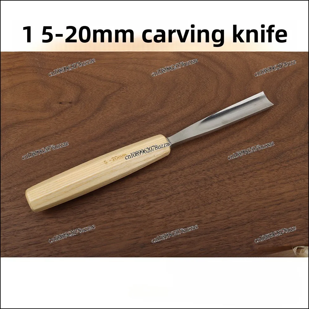Couteau à découper, cuillère, couteau, plaque à creuser, couteau à découper le bois, ensemble de 12 pièces