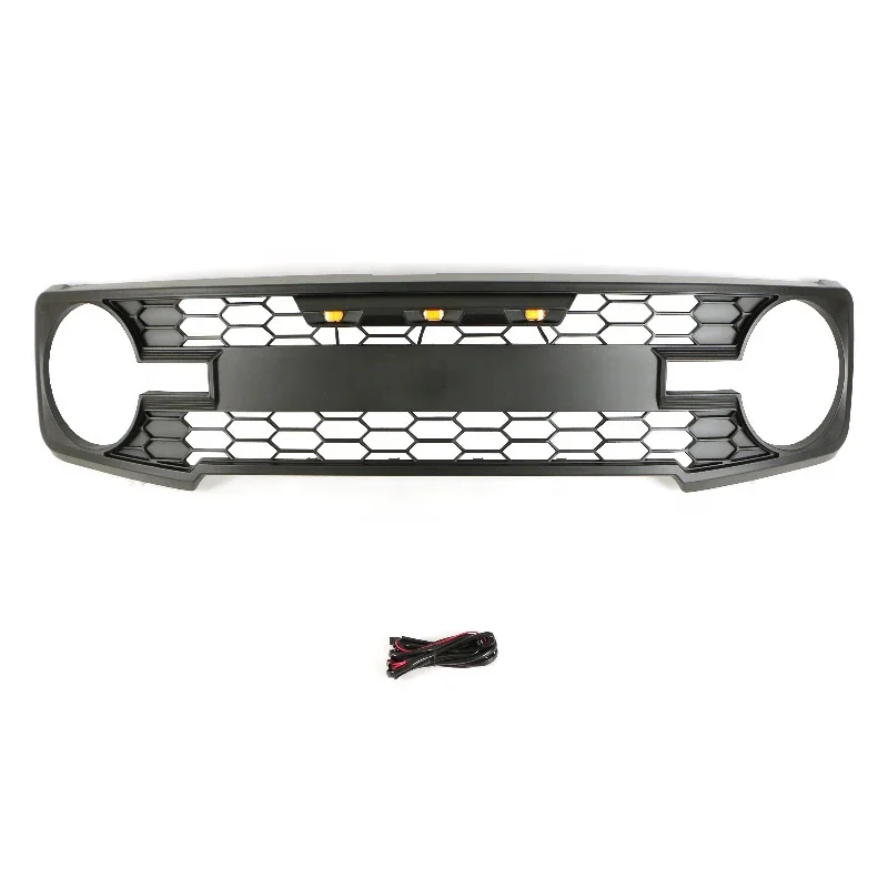 

Suitable for Ford Branco 2022 4x4 Off Road Auto Parts Other Exterior Accessories Front Grill Car Grille with Lights