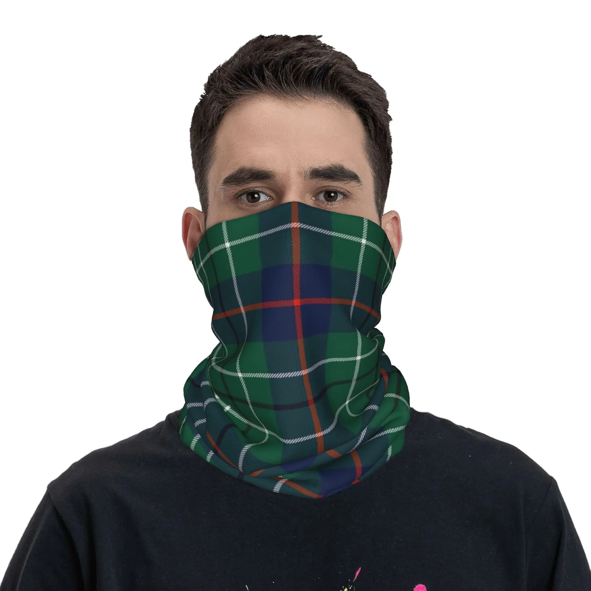 

Clan Duncan Tartan Scottish Plaid Print Bandana Neck Gaiter Printed Wrap Scarf Balaclava Cycling for Men Women Adult Winter