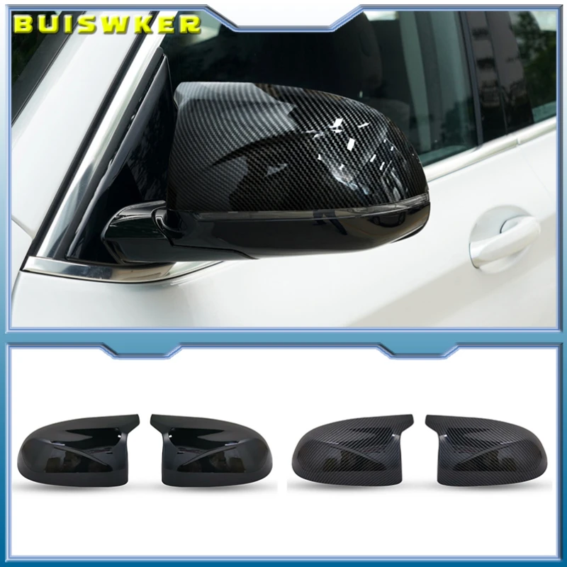 

For BMW X3 G01 X4 G02 X5 G05 X6 G06 X7 G07 2018 2019 2020 M Style Carbon fiber Black Rearview Mirror Cover X3M Look