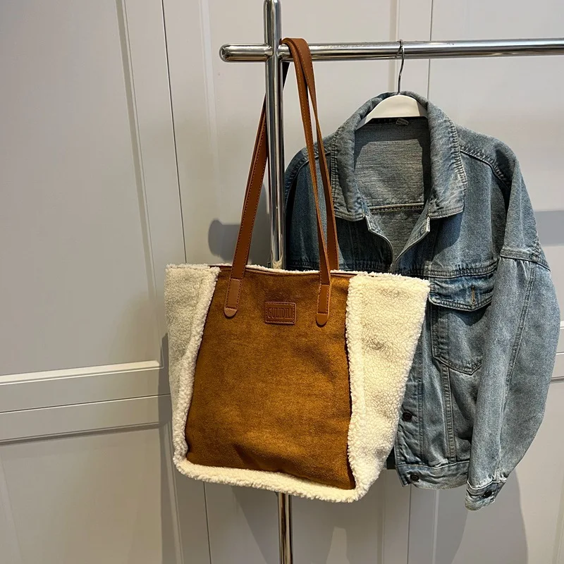 Bolso de hombro de gran capacidad para mujer, bandolera Simple Mori Ins, informal, de moda, nueva tendencia de otoño