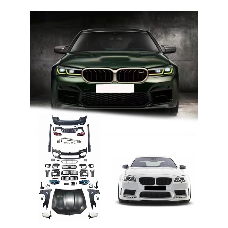 

Auto Car Hood Fender Front Rear Bumper Lip Old To New G30 Lci M5 Bodykit Full Conversion Body Kit For 5 Series F10