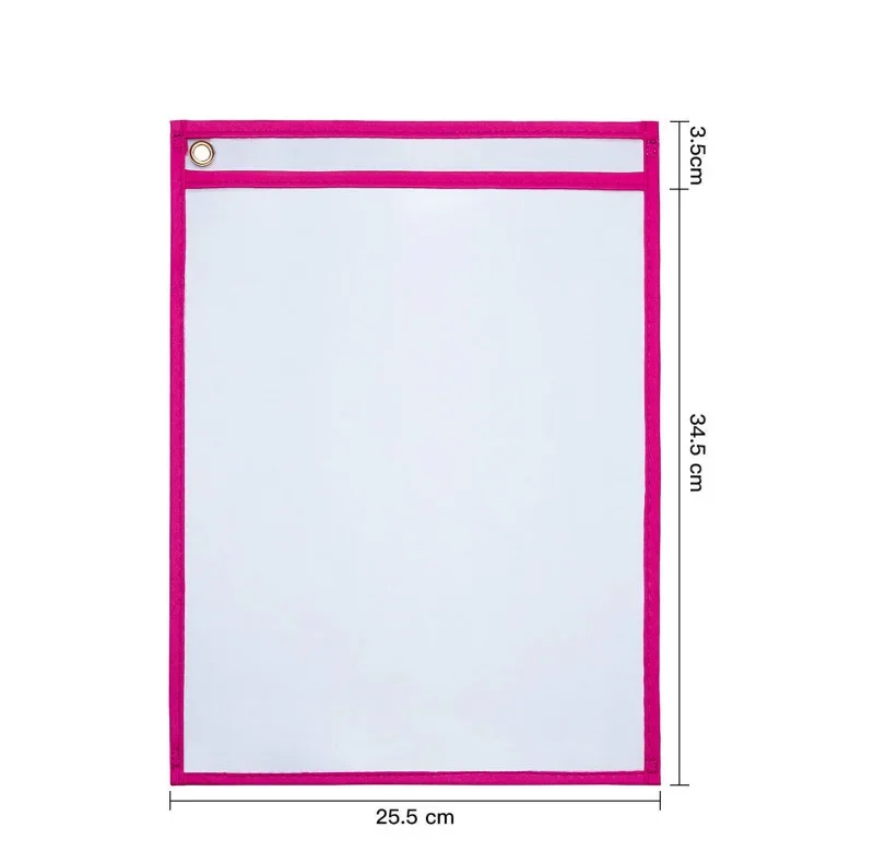 حقيبة مستندات شفافة بمسح جاف ، مجموعة متنوعة من الألوان ، توصيل عشوائي ، مناسب للطلاب