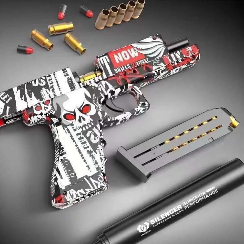 Shell Ejection Soft Bullets Toy Guns For Boys Girls Tiktok Gun Pistol Boys Birthday Gift