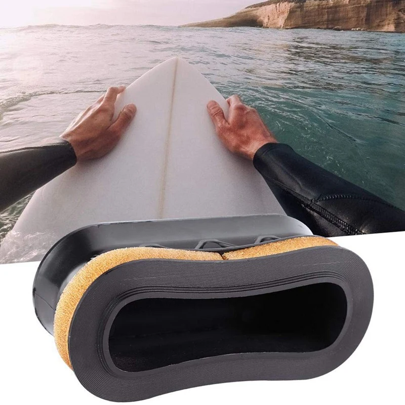 Surfboard Handle Durable Plastic Surfboard Insert Handle Surfing Board Surf Rescue Accessory Figure Eight Handle Black