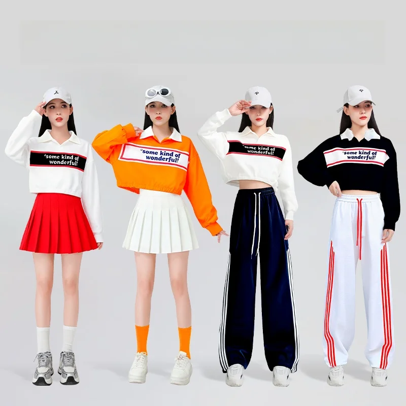 

Fall Faion Square Dance Спортивный танцевальный костюм Комплект из чистого хлопка Длинные светящиеся широкие брюки Ghost Step Fitn Opera Комплект из двух предметов