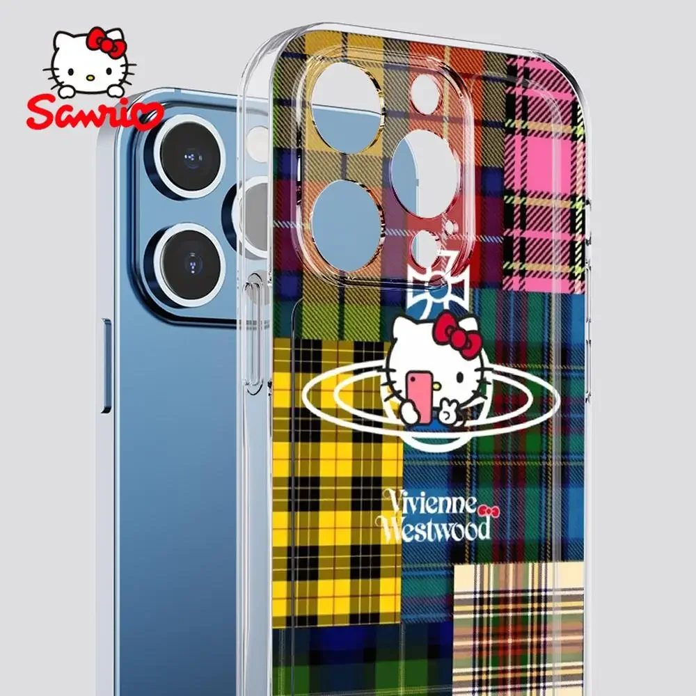 

Чехол для телефона Sanrio Hello Kitty для iPhone 16/15/14/13/12/11/x/xs/xs Max, чехлы для iPhone для девочек, аксессуары в стиле аниме «Hello Kitty», подарок «Kitty Cat»