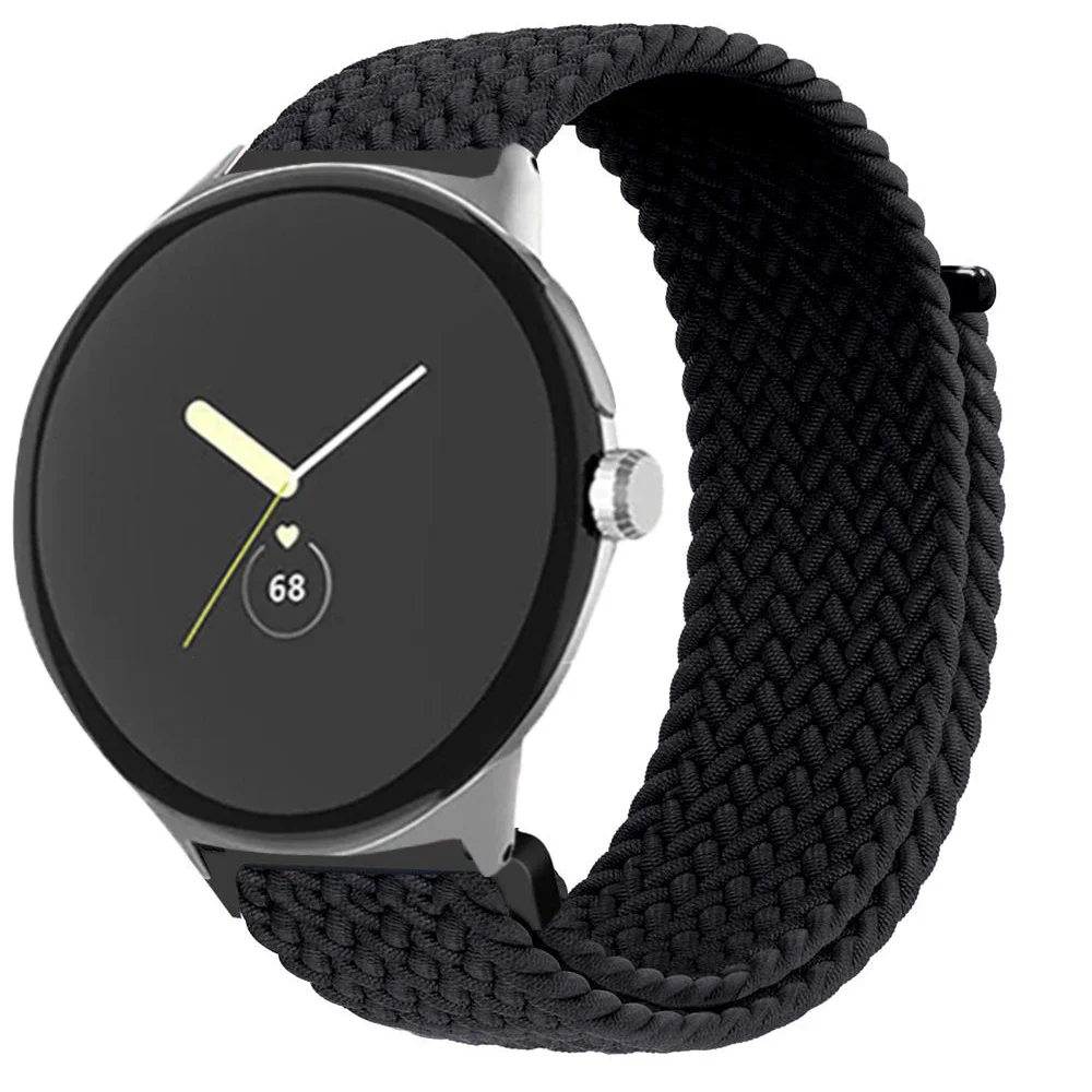 Braided Solo loop for Google pixel band Strap Smartwatch Elastic Adjustable Nylon band  belt bracelet Pixel Watch Accessories