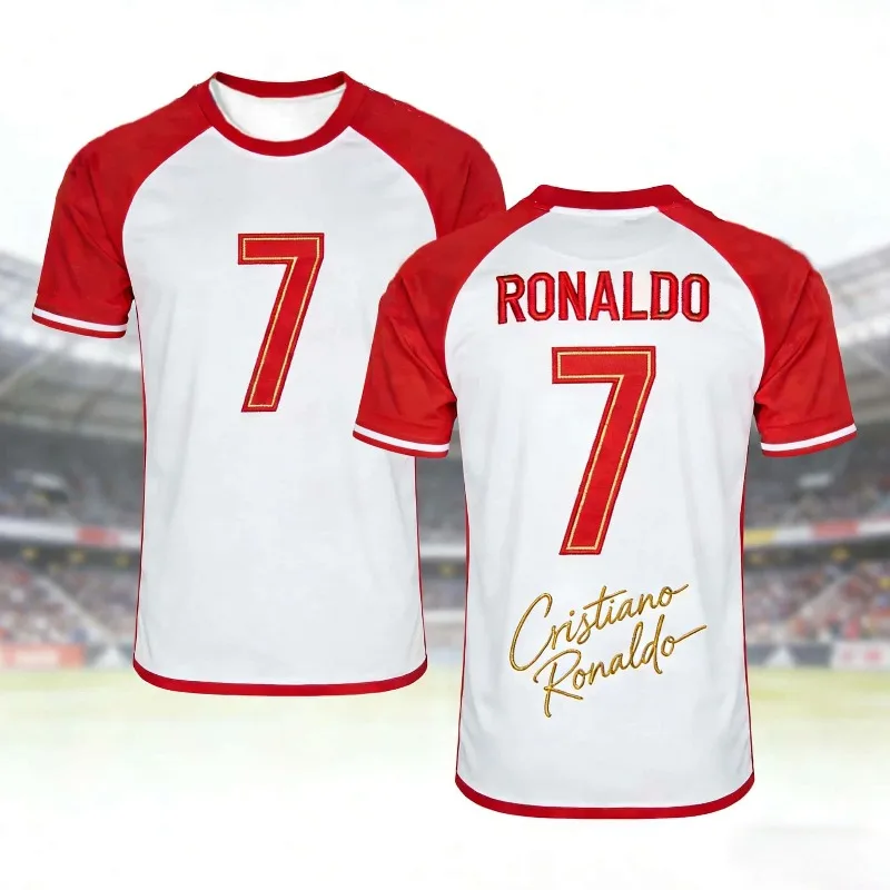 AI Herren Sommer 3D Mode Kinder Erwachsene #   7 Special Edition Fußball-Trainings-Sport-T-Shirt mit Rundhalsausschnitt in Übergröße