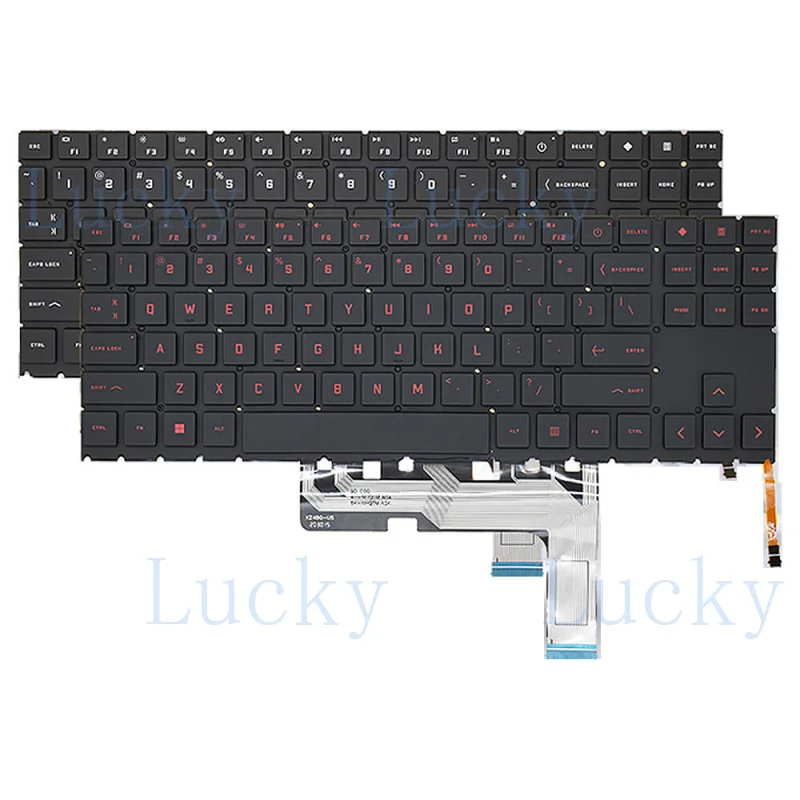 f   For HP OMEN 6 PRO 7 15-EN 15-EB 15-EK TPN-Q238 TPN-Q236 Backlit Keyboard