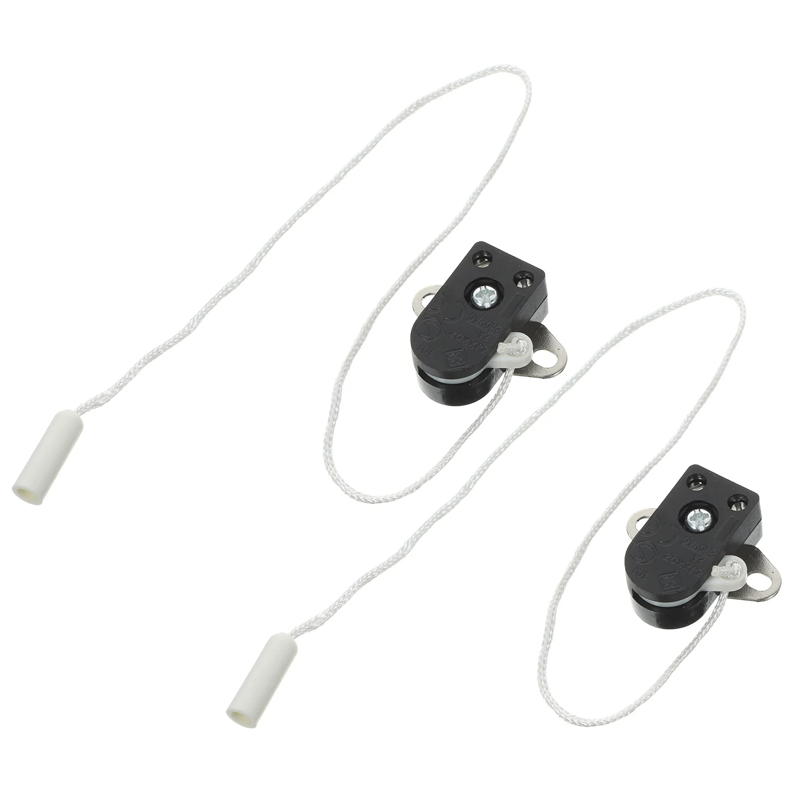 

2pcs Pull Pull Cord Switch Lamp Lamp Switch Part Chain Extension Abs Ceiling Lights Bulb Replacement Rope Wall LED